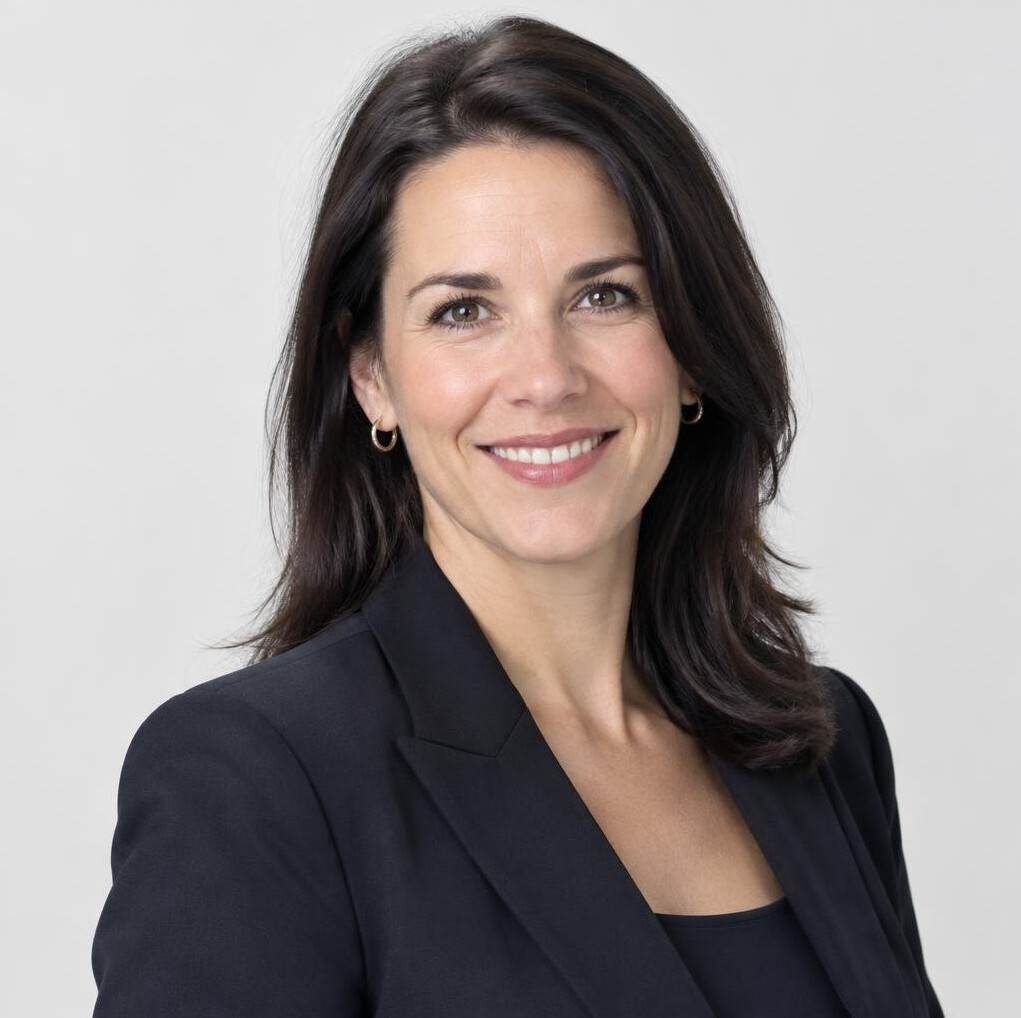 Professional woman in blazer smiling portrait