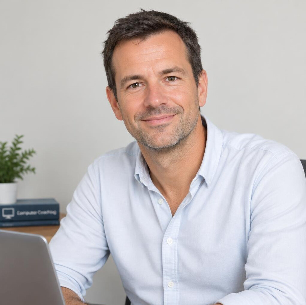 Man with short hair in shirt portrait